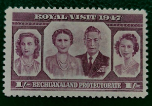 Bechuanaland: 1947 Royal Visit 1 Sh. Collectible Stamp.