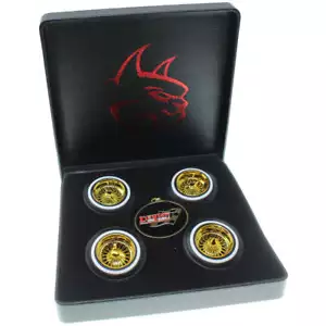 Gold Dayton Wire Wheel Set 1/10th Redcat Racing RER17089 - Picture 1 of 1