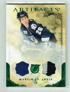 10-11 UD Upper Deck Artifacts  Martin St. Louis  /50  Jersey--Patch  HOF