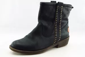 Coolway Boot Talla 39 M Botas Cortas Punta Redonda Cuero Negro Mujer - Imagen 1 de 7