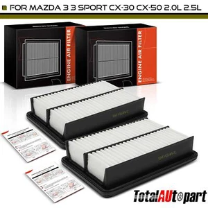 2Pcs Engine Air Filter for Mazda 3 2019 2020 2021 2022-2024 3 Sport CX-30 CX-50 - Picture 1 of 8