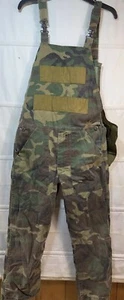 VTG SafTBack Camouflage Hunting Shooting Overalls Bib Pants Sz 34”W  28” Inseam - Picture 1 of 18
