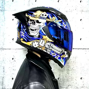 Casco de motocicleta Jiekai Big Bike cara completa doble lente cuatro estaciones chino - Imagen 1 de 8