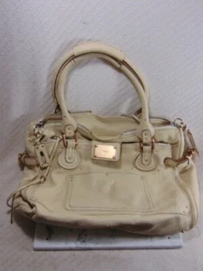Authentic Womens Chloe Paddington Leather Hand Bag Purse Ivory Color - Picture 1 of 9