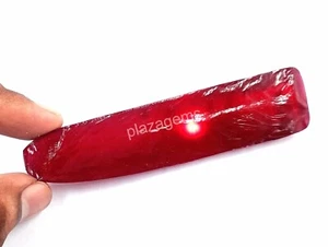 442 Ct Red Ruby Rough Natural EGL Certified Burma Slice Loose Gemstone 4SUH - Picture 1 of 9