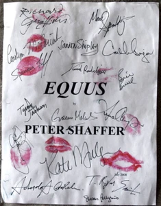 Equus Paper Hand Signed by Daniel Radcliff, Richard Griffiths and More - Picture 1 of 18