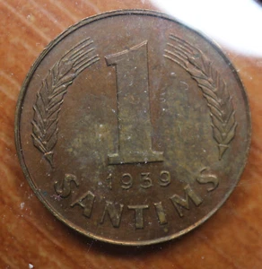 Latvia 1 Santim 1939 XF - Picture 1 of 2