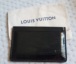 Usado en Excelente Condición Louis Vuitton Negro EPI ELECTRIC Portatarjetas Billetera Estuche para Tarjetas Excelente - Imagen 1 de 6