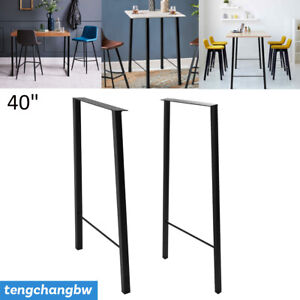 18"- 40" Cast Iron Coffee Table Legs Heavy Duty Metal Desk Legs DIY Furniture 