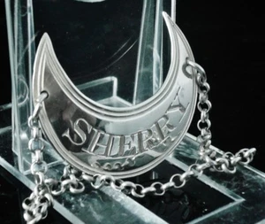 Sterling Silver SHERRY Decanter Label, Thomas Phipps & Edward Robinson 1801 - Picture 1 of 7