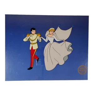 Disney Animation Serigraph Cinderella & Prince Charming Limited Edition Stamped - Picture 1 of 8