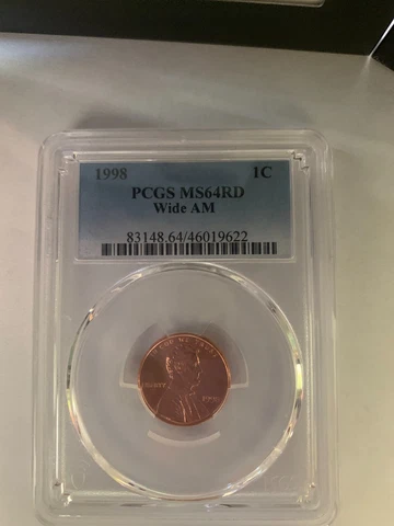 1998 Wide Am PCGS MS64RD Cover