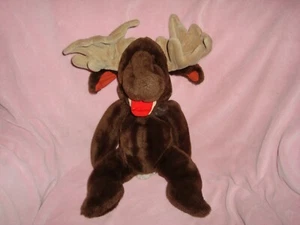 Wrinkles Moogums Moogy Moose Vintage Heritage Ganzbros 1982 Plush 18" Puppet - Imagen 1 de 8