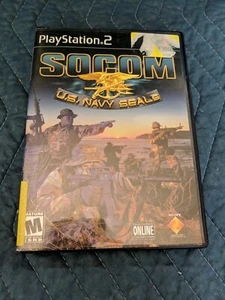Socum US Navy Seals 2002 Sony PlayStation 2 Video Game PS2 CIB Disc Case Manual - Picture 1 of 7