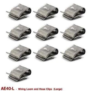 WIRING LOOM and HOSE CLIPS - LARGE  (STAINLESS STEEL) - Bild 1 von 2