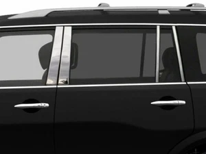 Stainless Steel Pillar Post Trim 8 Pc For 2017-2024 Nissan Armada Qx80 2014-2024 - Picture 1 of 4