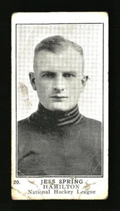 1923-24 William Paterson (V145-1) Hockey Jess Spring #20 Rookie RC - Picture 1 of 2