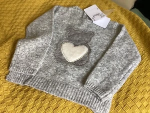 Childs grey Teddy jumper by Mayoral NEW with tags 2 yrs - Picture 1 of 5