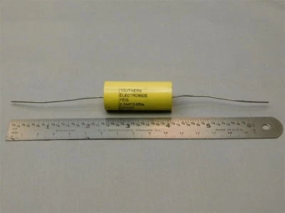 5 Southern Electronics / F-Dyne 2uF 100V 5% Polyester Film Capacitors Wrap&Fill - Изображение 1 из 2