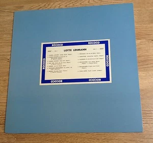 LP 33 tours Canada Lotte Lehmann Rococo Famous voices of the past comme NEUF* - Picture 1 of 3