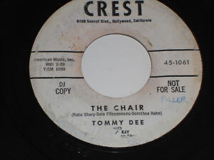 Tommy DEE The Chair 45 Hello Lonesome Sehr guter Zustand + WLP Promo