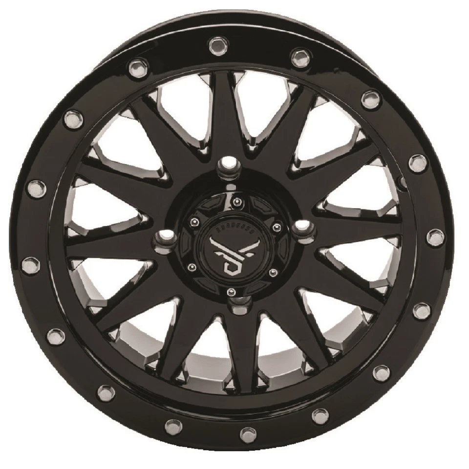 Roda quadriciclo QuadBoss Wagon preta/moída 14x7 4/110 (5+2) [608559] - Imagem 1 de 1