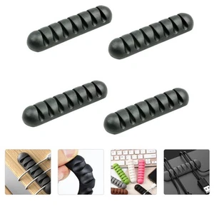 4 Pcs Kabelmanager Kabelhalter Schreibtisch Kabelspeicherorganisator - Afbeelding 1 van 12