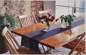 Threshold Table Runner 14 x 108 Blue Stripe Extended Length Target Farmhouse New - Picture 1 of 6