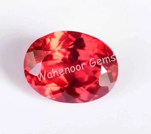 6.25 Ct Natural Mandarin Orange Spessartite Garnet Oval Certified Gemstone - Picture 1 of 6