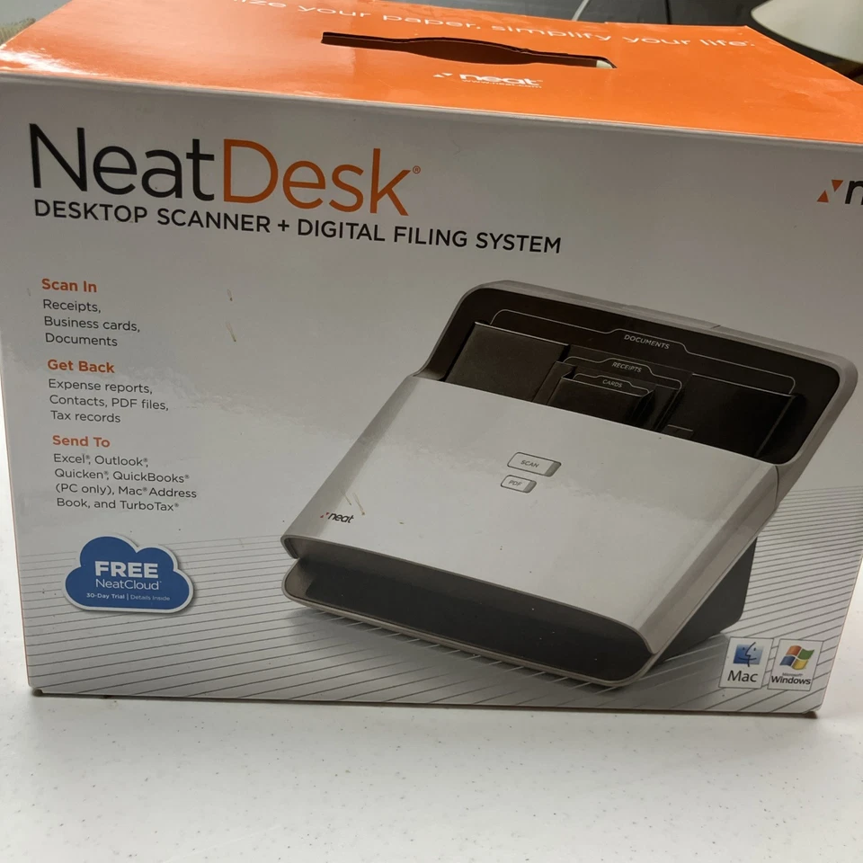 Neat Desk Desktop Scanner and Digital Filing - Image 1 of 4