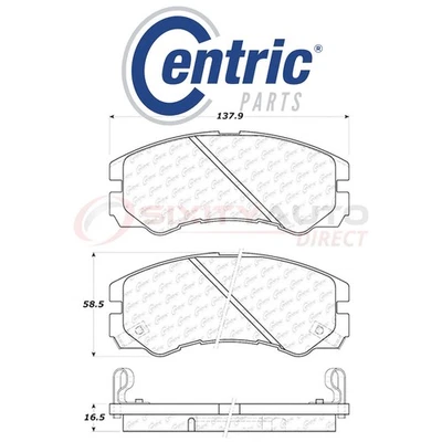 Centric Posi Quiet Disc Brake Pads w Shims for 2001 Isuzu Rodeo Sport 2.2L xa Foto 1 de 4