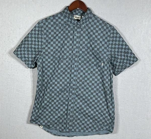 Vans Off the Wall Scacchiera Uomo Taglia S Manica Corta Bottoni Skateboard - Foto 1 di 9