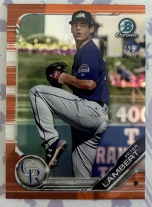 Bowman Chrome Peter Lambert Orange Refractor 2019/25 #BCP-136 - Imagen 1 de 2