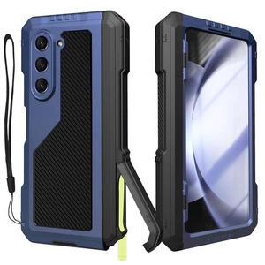 for Samsung Galaxy Z Fold 5 Metal Case with Fold5 S Pen Holder, Rugged Heavy ... - Picture 1 of 7