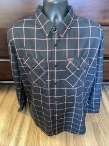 Dixxon Flannel Co. Shirt Mens Size XL Black & Red Plaid The Gridlock Snap L/S - Picture 1 of 7
