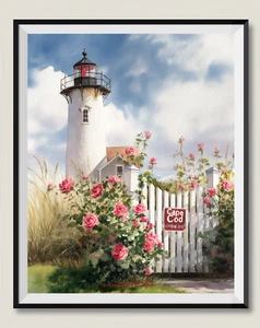 Lighthouse in Cape Cod - Chart Counted Cross Stitch Patterns Needlework DIY DMC - Picture 1 of 2