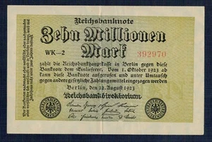 DEUTSCHLAND - 10 Millionen Mark 1923 Prachtvoll - Gian 2 - Bild 1 von 2