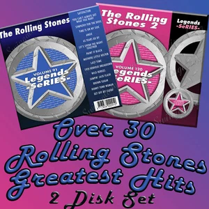 ROLLING STONES 2 CD+G LEGENDS KARAOKE DISC Vol-91+Vol-120  NEW! With Print - Bild 1 von 6