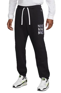 Nike Sportswear NSW HBR Fleece Jogger Sweatpants Mens Black DQ4081-010 SZS M L - Picture 1 of 1