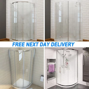 Quadrant Shower Enclosure 900x900mm Tray Corner Entry Cubicle 6mm/8mm Glass - Picture 1 of 34