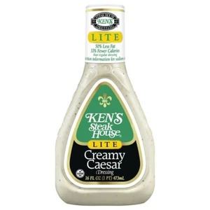 Ken's Steak House Lite cremiges Caesar Dressing 16 Unzen Flasche - Bild 1 von 2