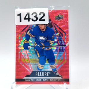 22-23 UD Allure Hockey Red Rainbow 64 Casey Mittelstadt