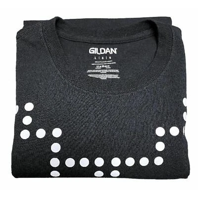 PacMan T-Shirt Short Sleeve Black Unisex GILDAN Large NWT - Image 1 of 4