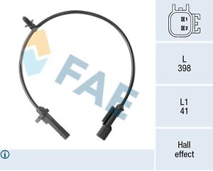 FAE ABS Sensor Raddrehzahl 78570 für FORD TRANSIT CUSTOM V362 FY FZ V363 FCD FDD