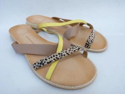 Dolce Vita Women Shoes sandals Yellow Animal Print Size 8 SKU#06911 - Image 1 of 4