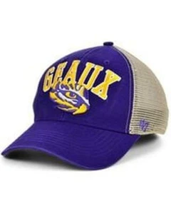 Mütze Kappe LSU Tigers '47 Brand MVP verstellbar Outland Trucker lila khaki - Bild 1 von 3