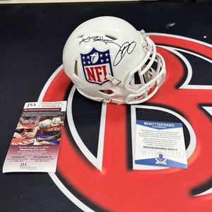 Odell Beckham & Antonio Brown Signed Mini Helmet JSA BAS COA Ravens Steelers - Picture 1 of 7