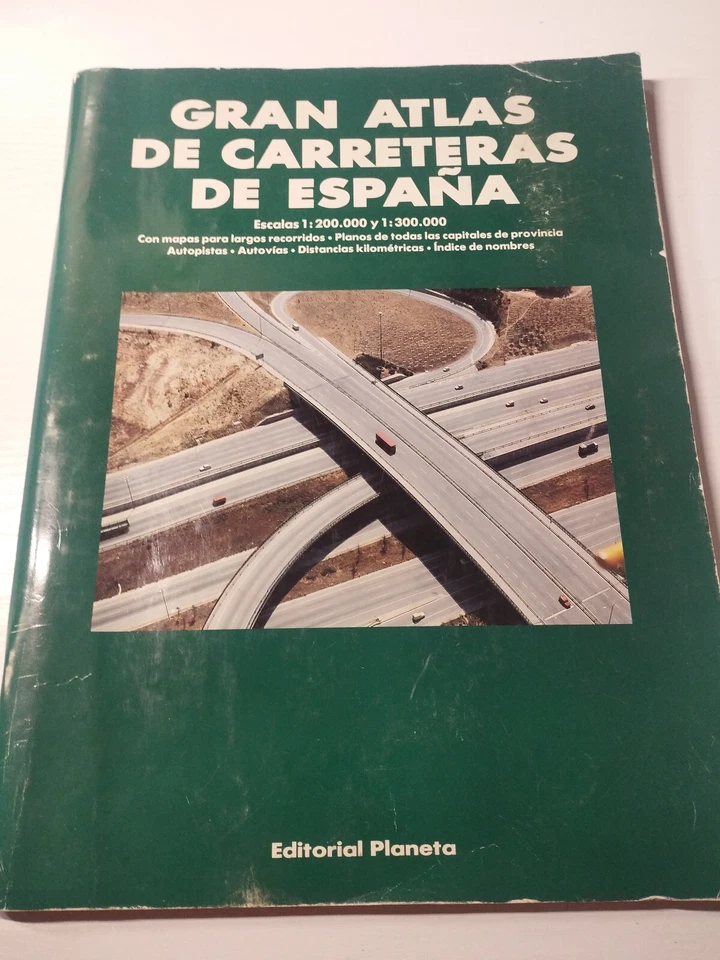 Gran Atlas de Carreteras de España Planeta 1:200.000 y 1:300.000 - LIBRO Español - Imagen 1 de 4