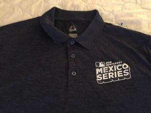 MLB 2019 Monterrey Mexico Series Majestic Gray Polo Shirt Size 2XL - Picture 1 of 3