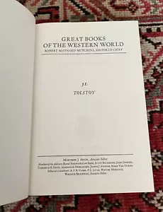 WAR & PEACE Leo Tolstoy Hardcover 1952 1980 Great Books of the Western World - Imagen 1 de 6